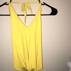 Yellow halter top 💛💫🌙